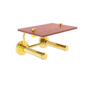 Prestige Skyline Porte-papier de toilette  2 rouleaux avec 茅tag猫re en bois