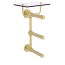 Prestige Skyline Collection 3 Roll Toilet Paper Holder with Glass Shelf