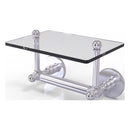 Prestige Skyline Porte-papier hygi茅nique  deux poteaux avec 茅tag猫re en verre