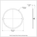 Frameless Round Tilt Mirror with Beveled Edge