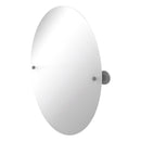 Frameless Oval Tilt Mirror with Beveled Edge