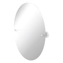 Frameless Oval Tilt Mirror with Beveled Edge
