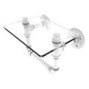 Pipeline Collection Toilet Tissue Holder with Glass Shelf