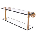 Pipeline Collection Double Glass Shelf