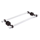 Pacific Beach Collection Back to Back Shower Door Towel Bar with Smooth Accents