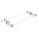 Pacific Beach Collection Back to Back Shower Door Towel Bar with Dotted Accents