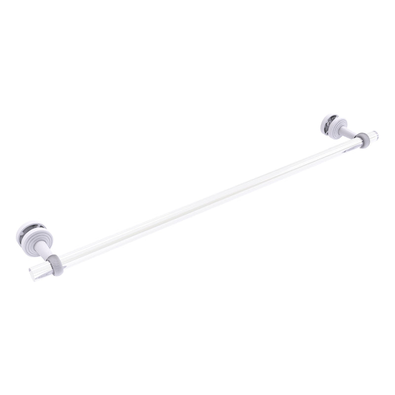 Pacific Beach Collection Shower Door Towel Bar with Twisted Accents