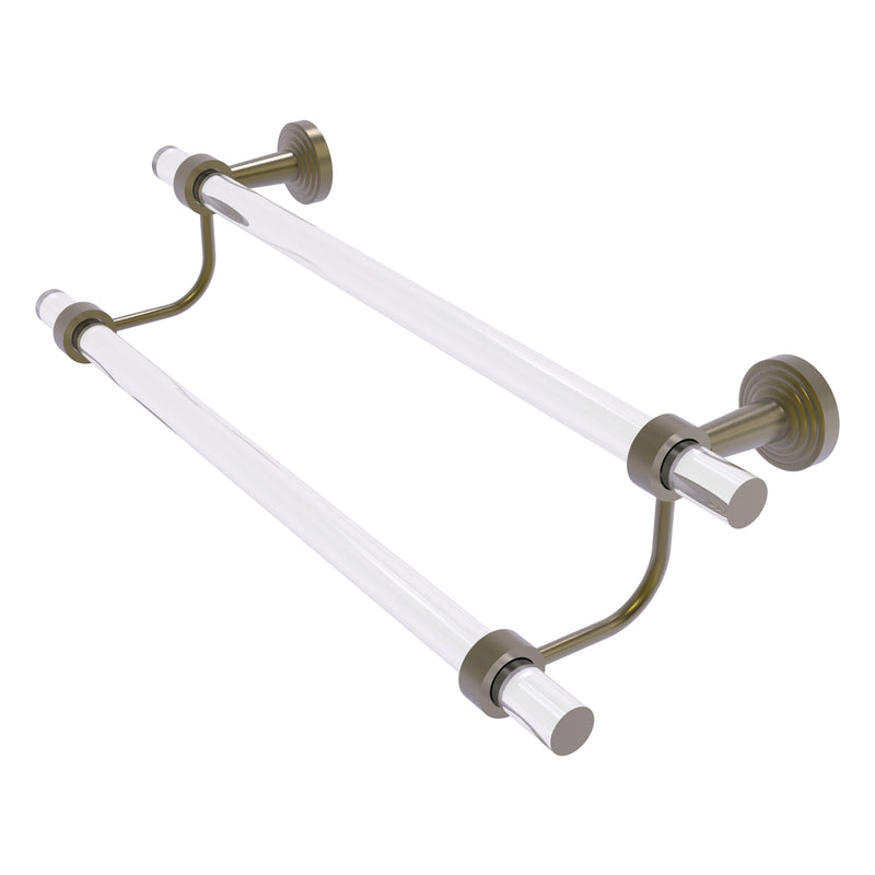 Pacific Beach Collection Double Towel Bar with Smooth Accents