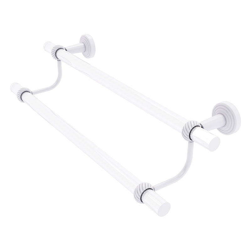 Pacific Beach Collection Double Towel Bar with Twisted Accents