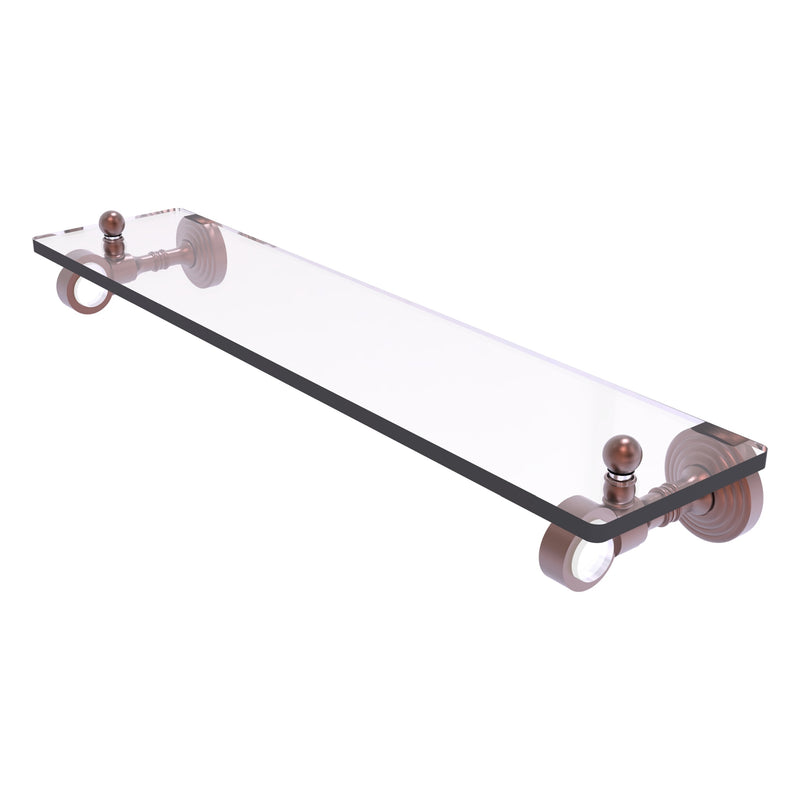 Pacific Grove Collection Glass Shelf with Smooth Accents