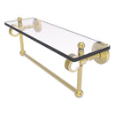 Pacific Grove Collection Glass Shelf with Towel Bar with Dotted Accents