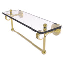 Pacific Grove Collection Glass Shelf with Towel Bar with Dotted Accents