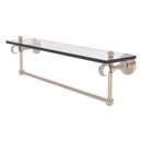 Pacific Grove Collection Glass Shelf with Towel Bar with Twisted Accents