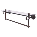 Pacific Grove Collection Glass Shelf with Towel Bar with Twisted Accents