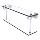 Pacific Grove Collection Two Tiered Glass Shelf with Grooved Accents