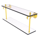 Pacific Grove Collection Two Tiered Glass Shelf with Twisted Accents