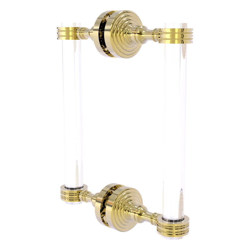 Pacific Grove Collection Back to Back Shower Door Pull with Dotted Accents