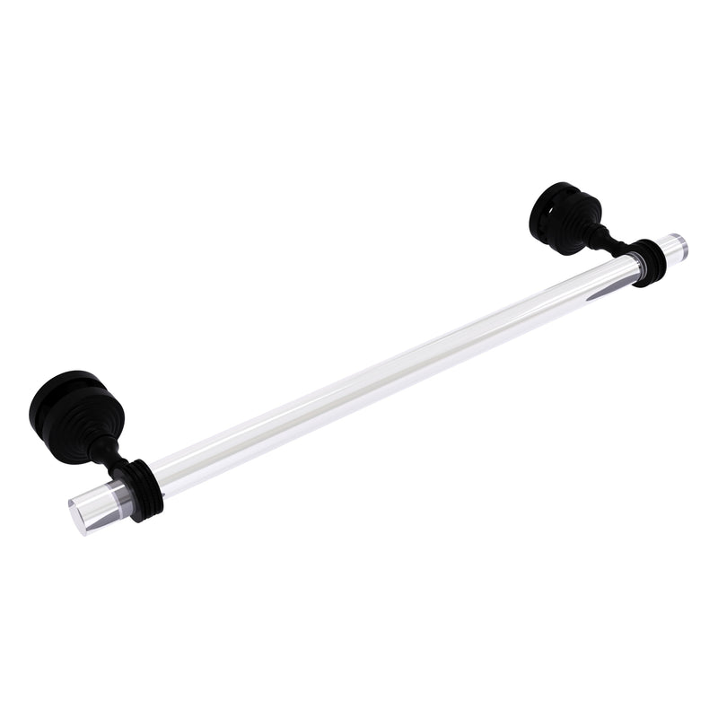 Pacific Grove Collection Shower Door Towel Bar with Dotted Accents