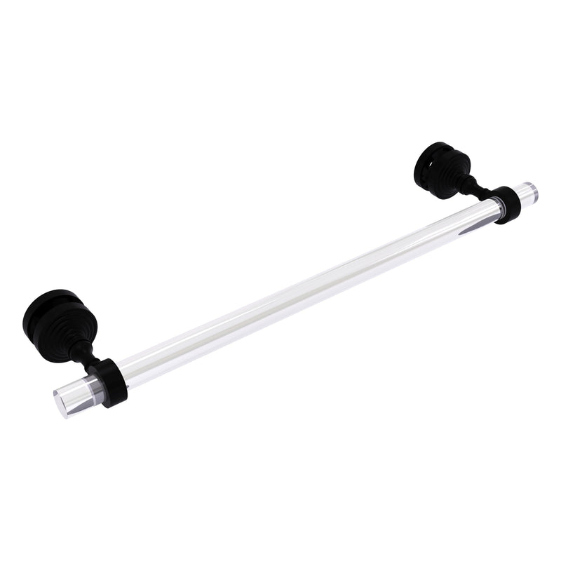 Pacific Grove Collection Shower Door Towel Bar with Smooth Accents