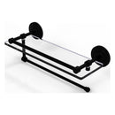 Prestige Que New Paper Towel Holder with Gallery Glass Shelf