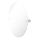 Miroir inclinable ovale sans cadre avec bord biseaut茅