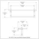 Prestige Regal 脡tag猫re en verre de meuble-lavabo avec barre  serviettes int茅gr茅e