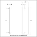 Prestige Regal 脡tag猫re en verre de meuble-lavabo avec bords biseaut茅s