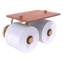 Prestige Regal Porte-papier de toilette  2 rouleaux avec 茅tag猫re en bois