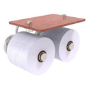 Prestige Regal Porte-papier de toilette  2 rouleaux avec 茅tag猫re en bois