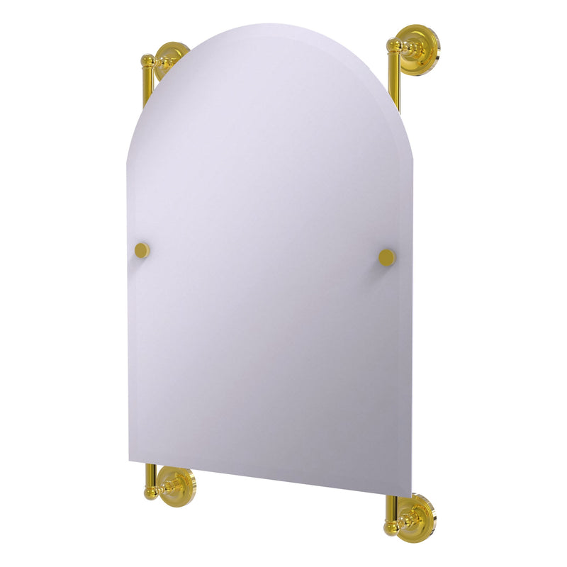 Prestige Regal Collection Arched Top Frameless Rail Mounted Mirror