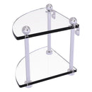 脡tag猫re de coin en verre  deux niveaux