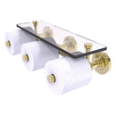 Prestige Regal Porte-papier de toilette horizontal  3 rouleaux de r茅serve avec 茅tag猫re en verre