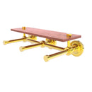 Prestige Regal Porte-papier de toilette horizontal  3 rouleaux de r茅serve avec 茅tag猫re en bois