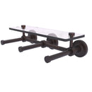 Prestige Regal Porte-papier de toilette horizontal  3 rouleaux de r茅serve avec 茅tag猫re en verre