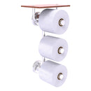 Prestige Regal Porte-papier de toilette  3 rouleaux avec 茅tag猫re en bois