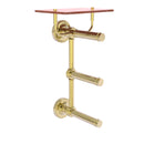 Prestige Regal Porte-papier de toilette  3 rouleaux avec 茅tag猫re en bois