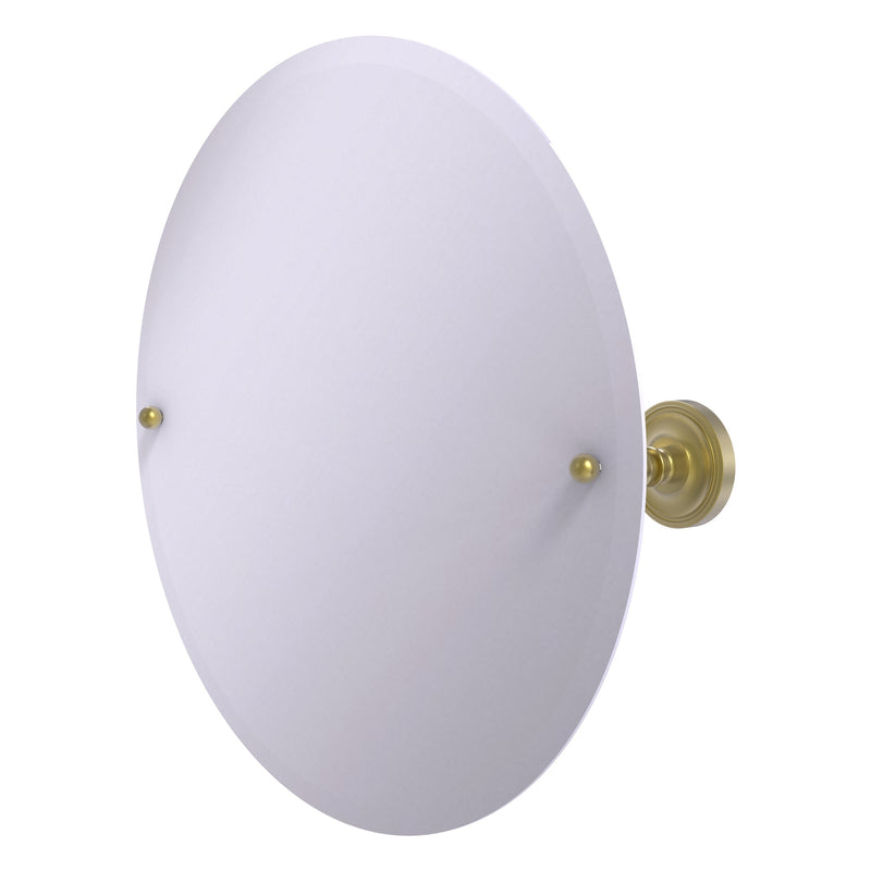 Frameless Round Tilt Mirror with Beveled Edge