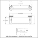 Prestige Regal 脡tag猫re en verre avec rail de galerie