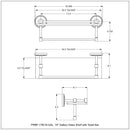 Prestige Regal 脡tag猫re en verre avec rail de galerie et barre  serviettes