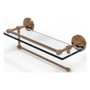 Prestige Regal Collection Paper Towel Holder with Gallery Rail Glass Shelf