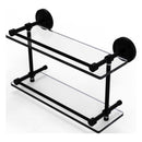 Prestige Regal Collection Double Glass Shelf with Gallery Rail