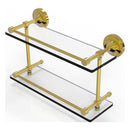 Prestige Regal Collection Double Glass Shelf with Gallery Rail