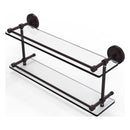 Prestige Regal Collection Double Glass Shelf with Gallery Rail