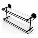 Prestige Regal Collection Double Glass Shelf with Gallery Rail