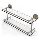 Prestige Regal Collection Double Glass Shelf with Gallery Rail