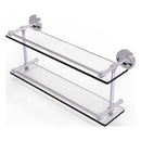 Prestige Regal Collection Double Glass Shelf with Gallery Rail