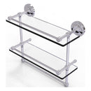 Prestige Regal 脡tag猫re double en verre avec rail de galerie et barre  serviettes