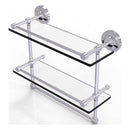 Prestige Regal 脡tag猫re double en verre avec rail de galerie et barre  serviettes