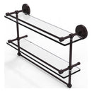 Prestige Regal 脡tag猫re double en verre avec rail de galerie et barre  serviettes