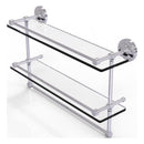 Prestige Regal 脡tag猫re double en verre avec rail de galerie et barre  serviettes